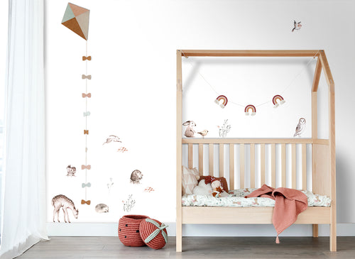 ESTAhome muursticker bosdieren bruin - 47.5 x 66 cm - 156103