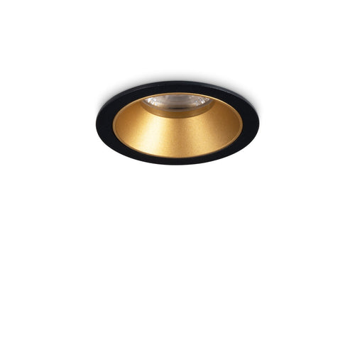 Ideal Lux GAME 5,8cm LED Inbouwspot Zwart Goud 3000K
