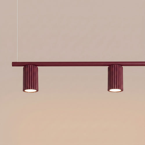 Sollux Lighting Kroonluchter KARBON 4 bordeaux - 122x6,5x212cm