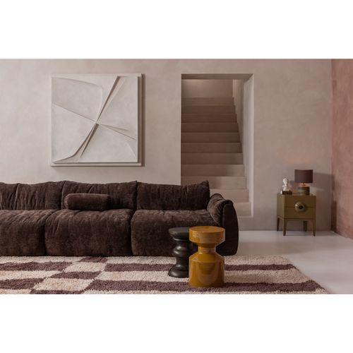 WOOOD nachtkastje 2 lades Merge - Hout - Honing Geel - 57x44x45 cm - vtwonen shop