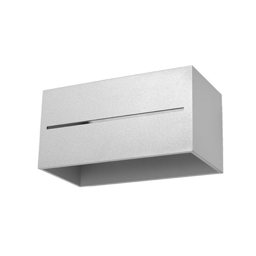 Sollux Lighting Wandlamp LOBO MAXI grijs - 20x12x10cm