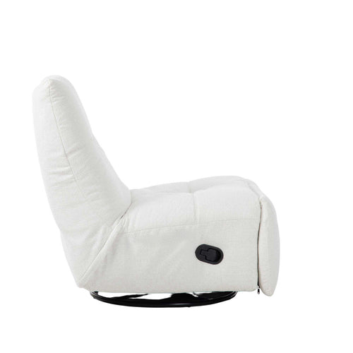 StarFurn Fauteuil Lazy - Naturel Stof - Draaibaar & Relaxfunctie