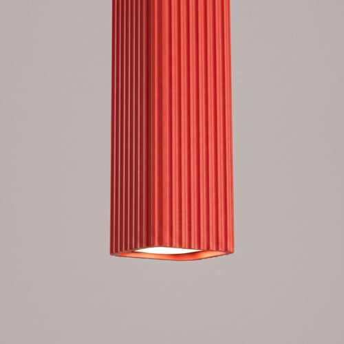 Sollux Lighting Hanglamp RAYO 1 rood - 8x8x118cm