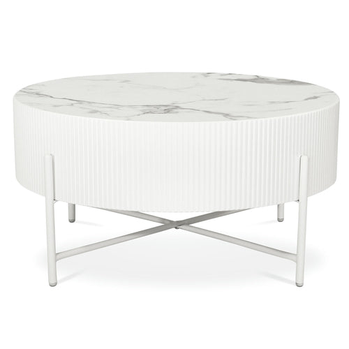 Furnhouse ronde salontafel Milo - Wit - Ø 80 cm
