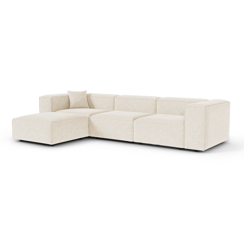 Sia Home - Modulaire hoekbank CUBI - chenillefluweel  332cm