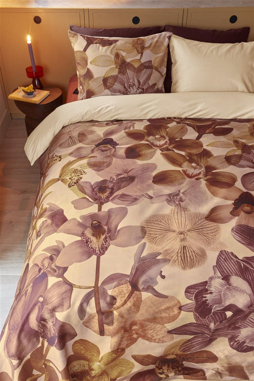 Beddinghouse Orchid dekbedovertrek - Eenpersoons - 140x200/220 cm - Steenrood