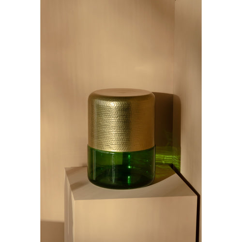 Dutchbone Cave Bijzettafel Groen/ Goud - vtwonen shop