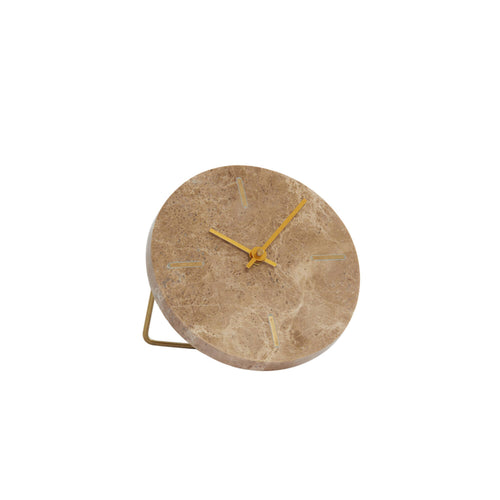 Light & Living klok  - bruin - 15x14.5x13 cm