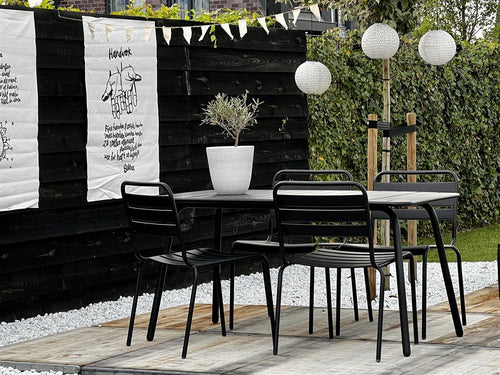MaximaVida metalen tuinset Max zwart 150 cm - vtwonen shop
