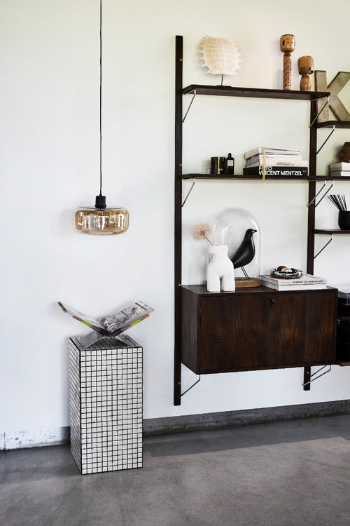 Ligtho | Art deco hanglamp zwart met smoke glas | Velo - vtwonen shop