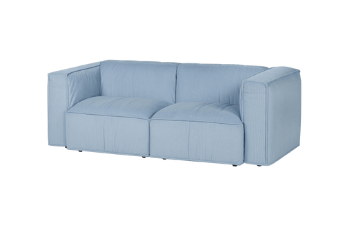 noo.ma Lobi 2-zits bank - babyblauw corduroy, soft zitcomfort