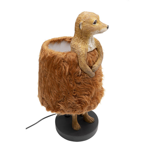 Kare Design Tafellamp Animal Fluff - stokstaartje