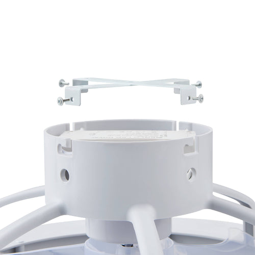 EGLO plafondlamp met ventilator Almeria - ac led-cct - wit/zwart