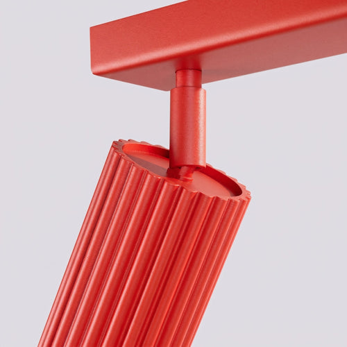 Sollux Lighting Plafondlamp KARBON 2 rood - 30x6,5x16,5cm