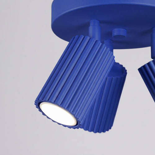 Sollux Lighting Plafondlamp KARBON 3P ultramarijn - 19,5x19,5x18cm