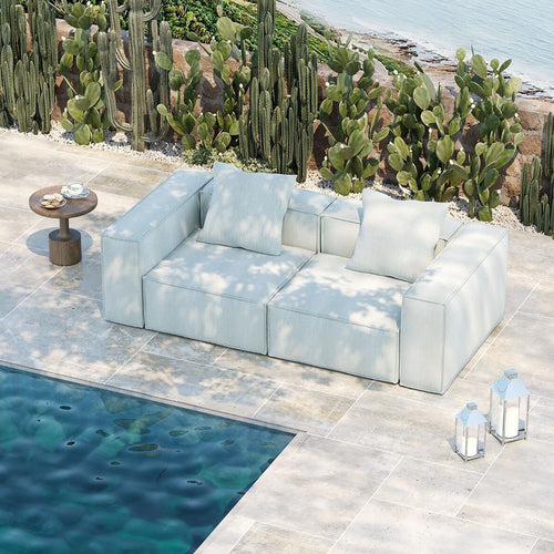 Kare Design Tuinsofa Korali Beach 2-Zits blauw - vtwonen shop