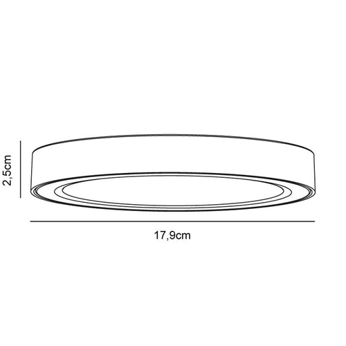 Nordlux Sóller Plafondlamp Badkamer - Ø17,9cm - LED Stepdim - 3000/4000K - Wit - vtwonen shop