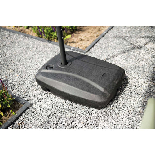 Corfu parasol - 250x250 cm - carbon black - donker grijs - vtwonen shop