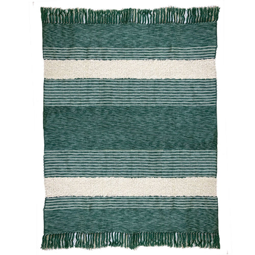 Malagoon plaid Tribal - groen melee - 125x150cm