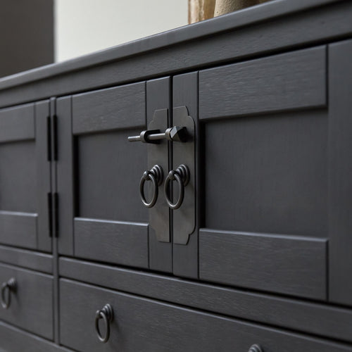 Tikamoon Wengé tv-meubel 140 cm - Zwart - vtwonen shop