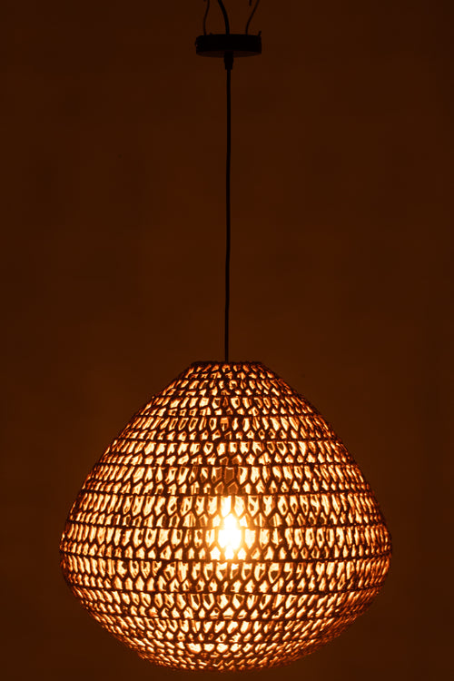 J-Line hanglamp Getwist - metaal - naturel - vtwonen shop