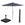 Garden Impressions stokparasol Lotus koper Ø300 cm met 40kg Cosmo voet en hoes
