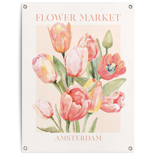 Reinders tuinposter Tulpen uit Amsterdam - 80x60cm
