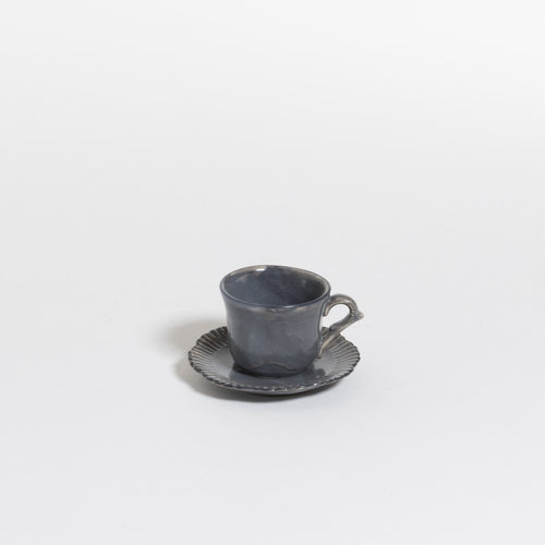 The Table Attic Espresso Kop en Schotel 45 ml Poppy Seed - vtwonen shop