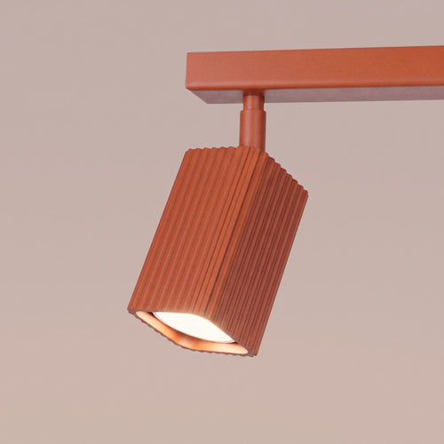 Sollux Lighting Plafondlamp RAYO 2 rode oker - 30x6x16,5cm