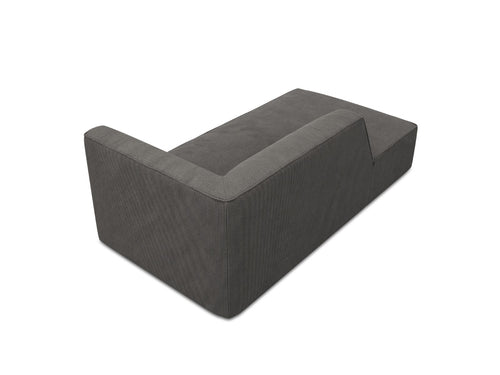 Micadoni - Linker meridiaan "Ruby" ribfluwelen, donkergrijs - 180x93x69cm