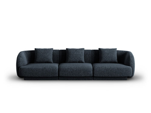 Cosmopolitan Design Bank Tulum 3-zits, chenille, koningsblauw - 90x255x70cm