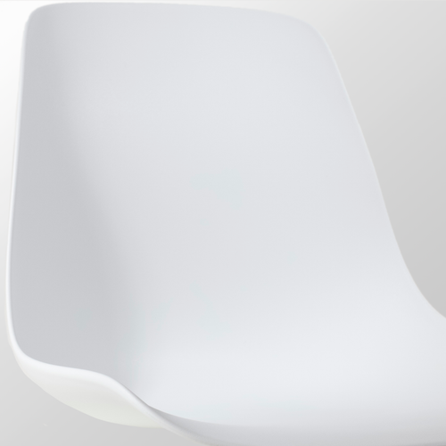 Nolon Nora-Pip Eetkamerstoel Wit - Kunststof - Wit Onderstel - vtwonen shop