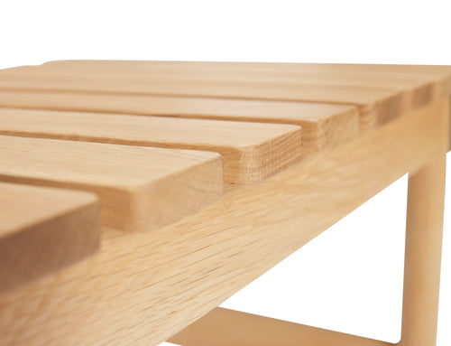 Hübsch bank Row - mdf/essenhout/essenvineer - 70x40xh45cm