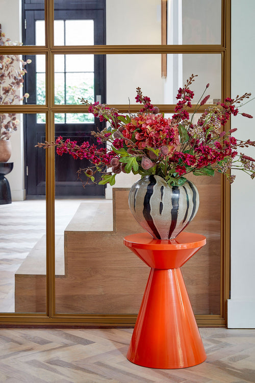 Mica Decorations Jim Bijzettafel - H45 x Ø31 cm - IJzer - Oranje - vtwonen shop