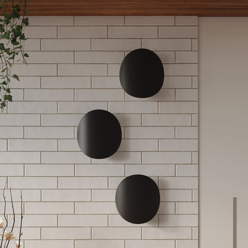 Sollux Lighting Wandlamp SENSES zwart - 25x8x29cm