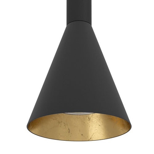 EGLO hanglamp Cortaderas - led - 9.5 cm - zwart;goud - vtwonen shop