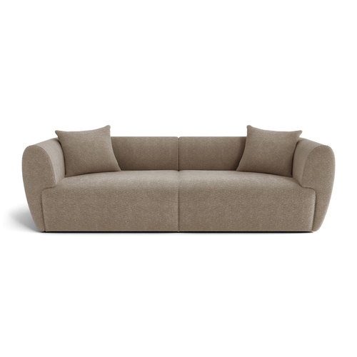 Sia Home - Rechte bank CÔME - Fluweel met structuur - Mol - 230cm - vtwonen shop