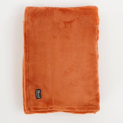 Mica Decorations Famke Fleece Plaid - L180 x B130 cm - Terra