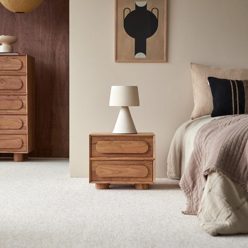 Tikamoon Nachtkastje van massief acacia met 2 laden - Naturel - vtwonen shop