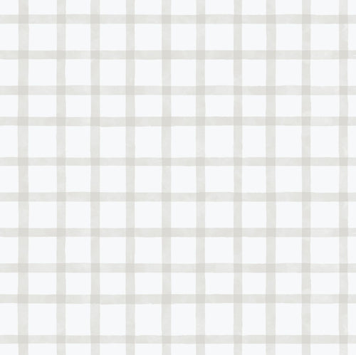 Sanders & Sanders behang ruitjes grijs en wit - 53 cm x 10.05 m - 640645