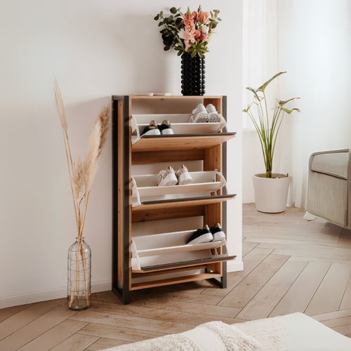 Calicosy - Schoenenkast met 3 kleppen L70 cm - DENVER - 25x70x125 cm