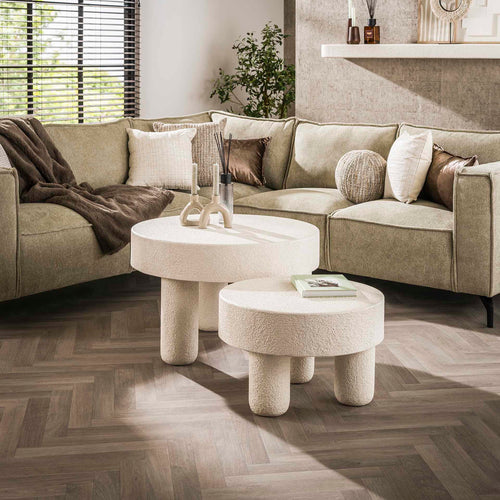 Giga Meubel Salontafel Bulky - Wit Marmer Composiet - 80x80x50cm - vtwonen shop