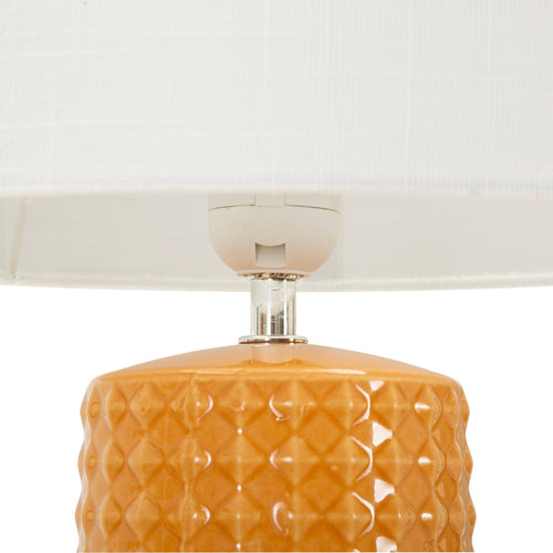 Mauro Ferretti tafellamp - 30x52 cm - mosterdgeel/wit