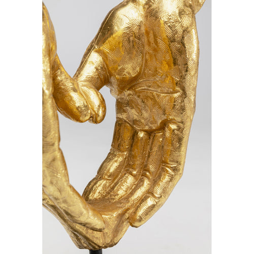 Kare Design Woonaccessoires handen hart goud staand 33cm