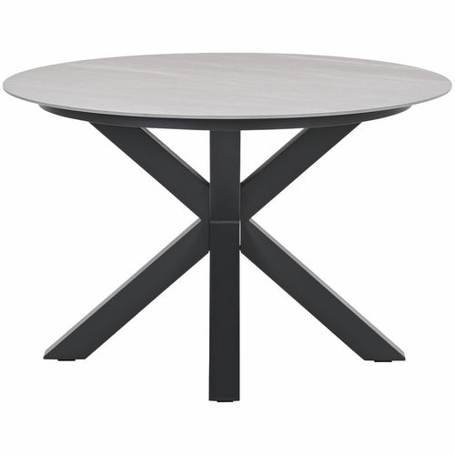 Garden Impressions tuintafel Duuk Napoli sand - Ø120 cm