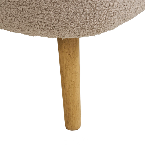 Artichok Rebecca Bankje Met Opbergruimte Beige Bouclé - 95 x 45 cm