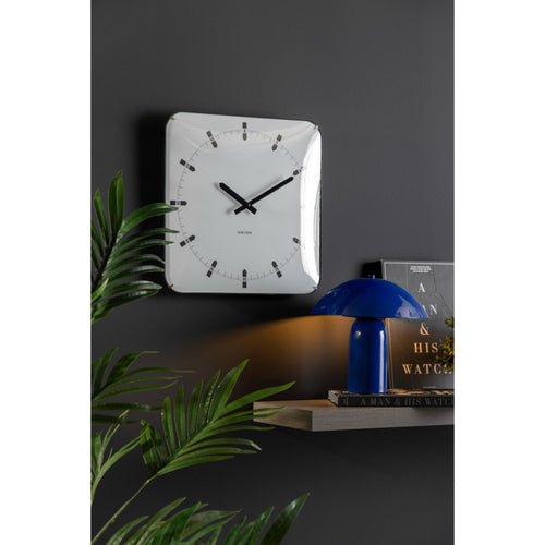 Karlsson wandklok Sucinto Dome Square - wit - Ø35cm - vtwonen shop
