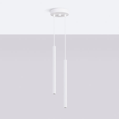 Sollux Lighting Hanglamp ARCHE 2P wit - 15x15x118cm