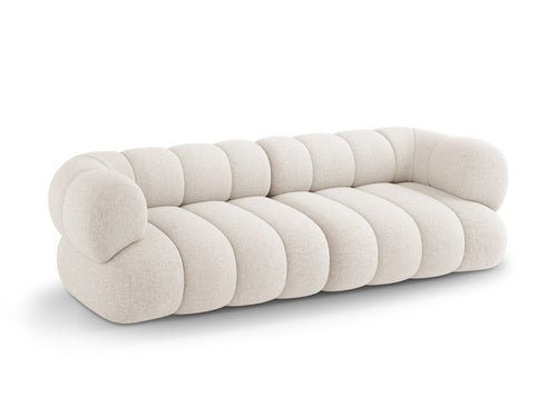 Cosmopolitan Design Bank Koge 4-zits, chenille lichtbeige - 95x240x70cm