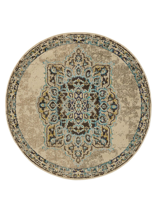 benuta vloerkleed Casa - beige - ø 180 cm